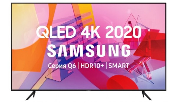 4K UHD телевизор QLED Samsung QE85Q60TAU Tizen 2020 года (216 см)